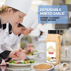 Dependable Foods Minced Garlic adds depth to sauces with even distribution.