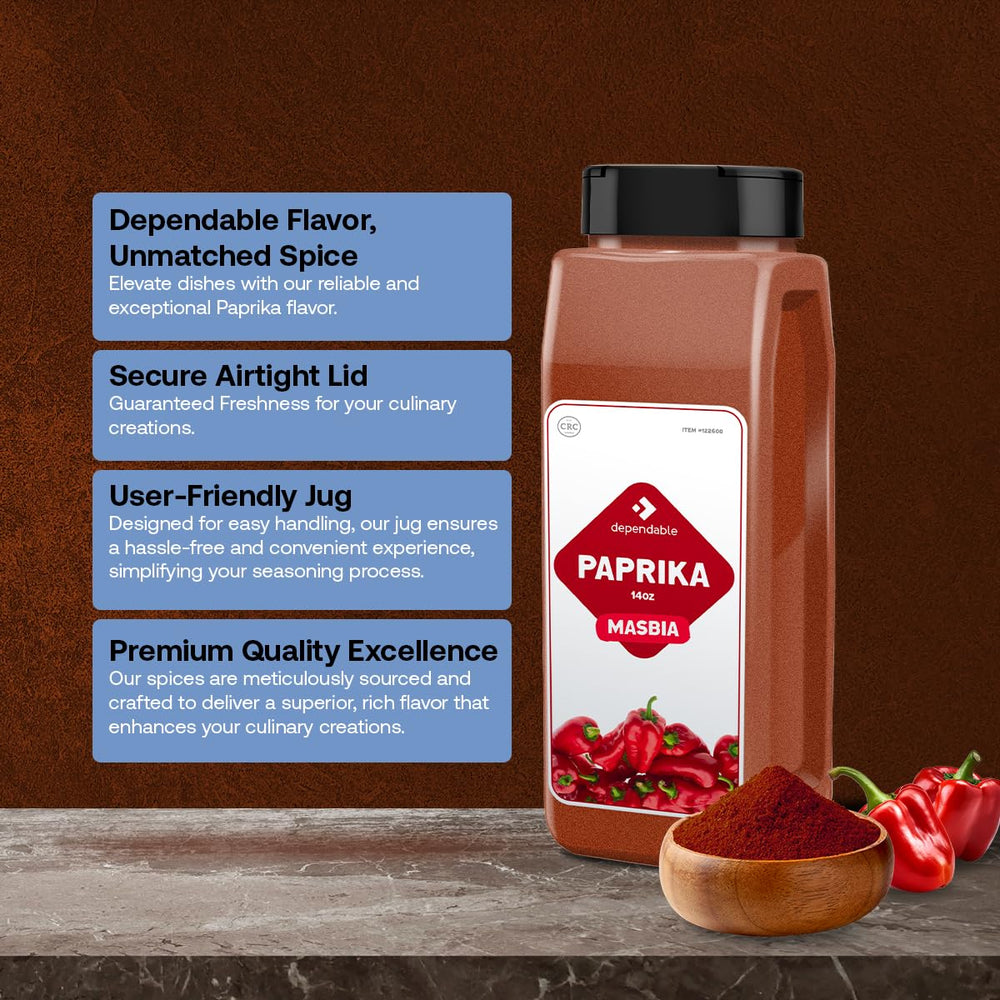 Dependable Foods Paprika cooking dish used to add versatile flavor
