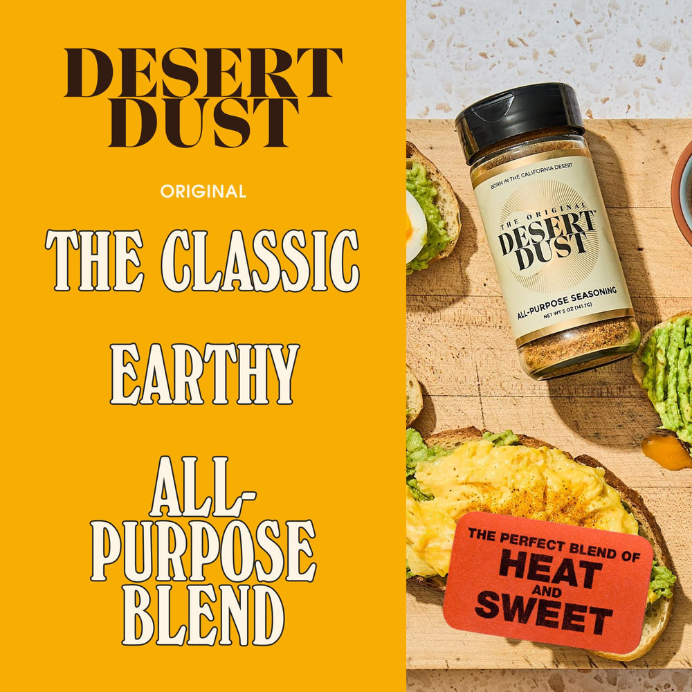 Desert Dust 5oz jar showcasing premium kitchen staple for flavor.