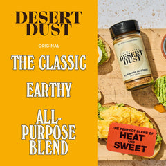 Desert Dust 5oz jar showcasing premium kitchen staple for flavor.