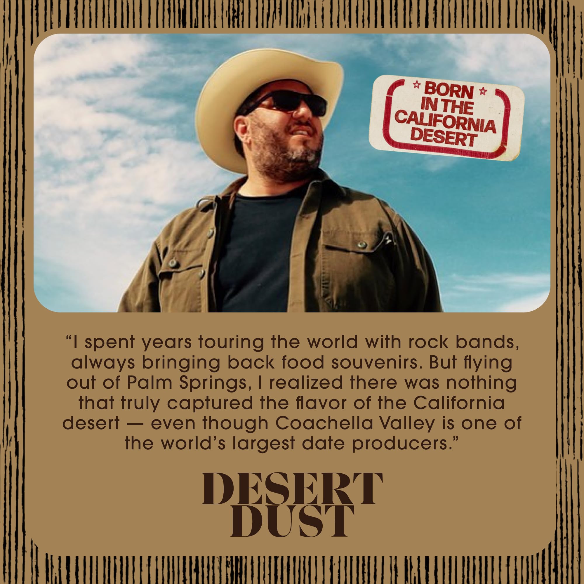 Desert Dust seasoning as cocktail rimmer, adding depth to drinks.