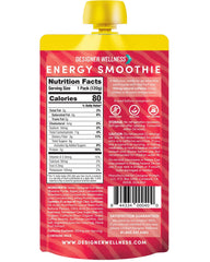 Designer Wellness Energy Smoothie real fruit blend close-up highlighting natural sweetness.