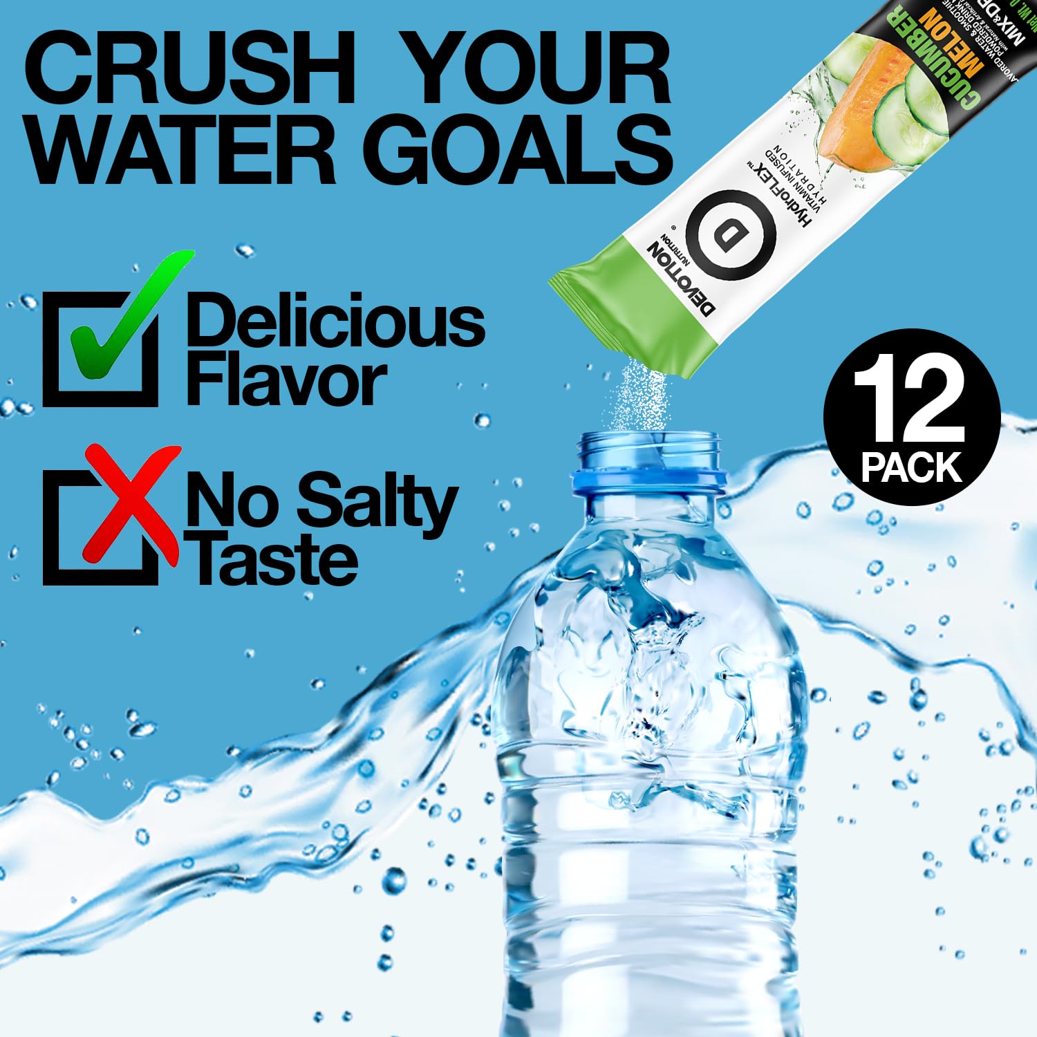 HydroFLEX flavoring in sparkling water for refreshing taste and hydration