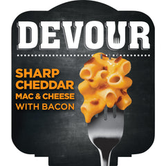 Devour sharp cheddar bacon mac bowl with creamy sauce and crispy bacon, ready in minutes.