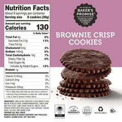 Dewey's Bakery Brownie Crisp close-up emphasizes real ingredients and crisp texture.
