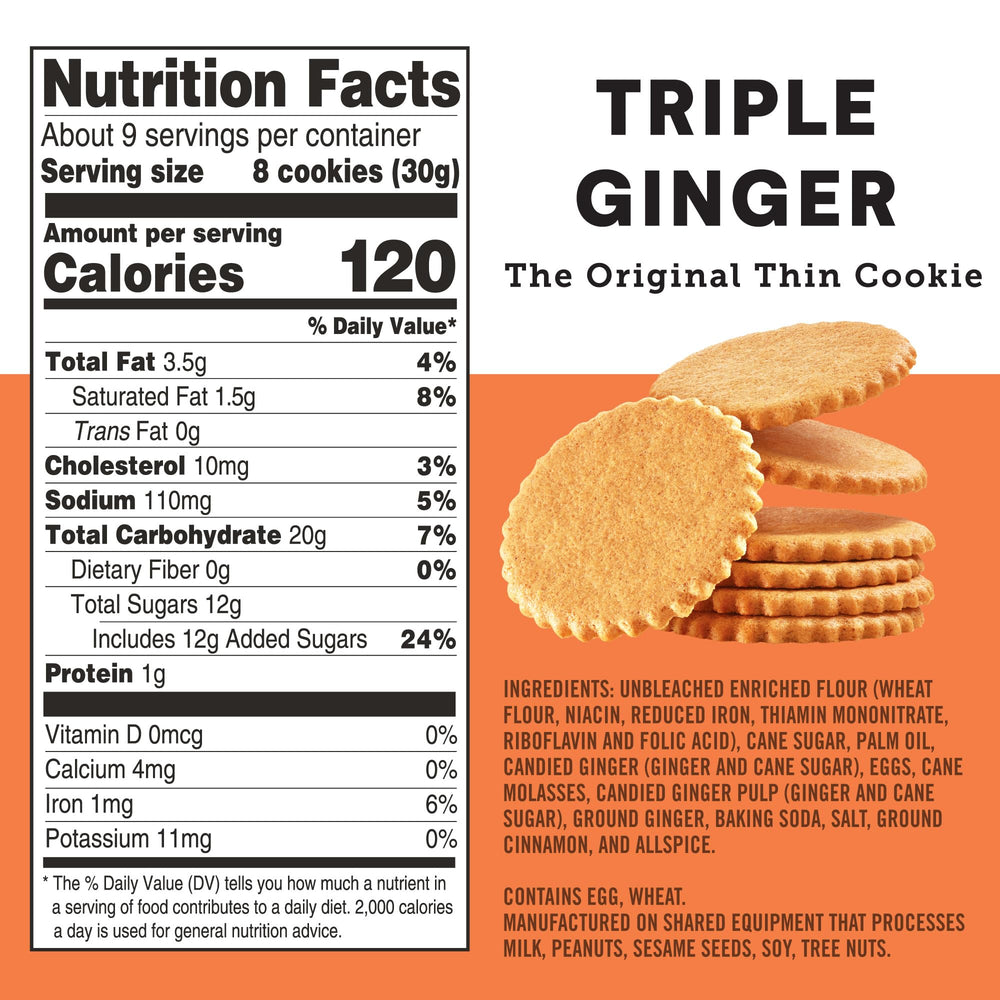 Dewey's ginger candied closeup highlights rich candied ginger in Moravian thin cookies.