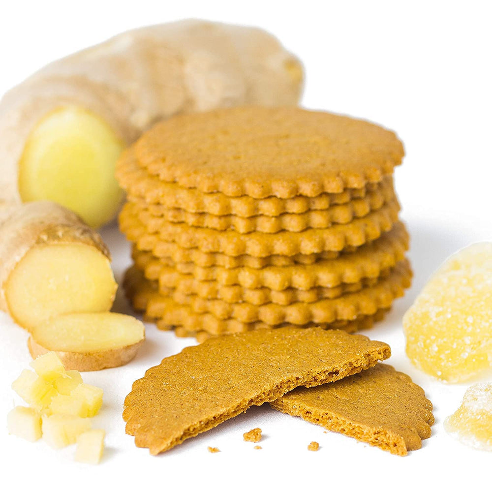 Plate with multiple Triple Ginger Cookies from Dewey's Bakery for sharing