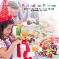 D.F. LUXURY Kool Aid individual packets organized for quick on-the-go mixing.