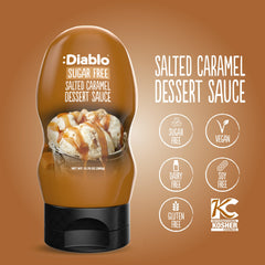 Diablo Sugar Free Salted Caramel pancakes topping drizzle on warm pancakes.