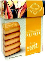 Diamond Bakery Lilikoi Hawaiian Shortbread Cookies — buttery texture, macadamia crunch, great with tea
