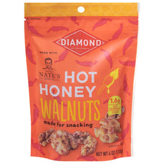 Diamond of California hot honey walnuts in a bowl, ready-to-eat with bold flavor.