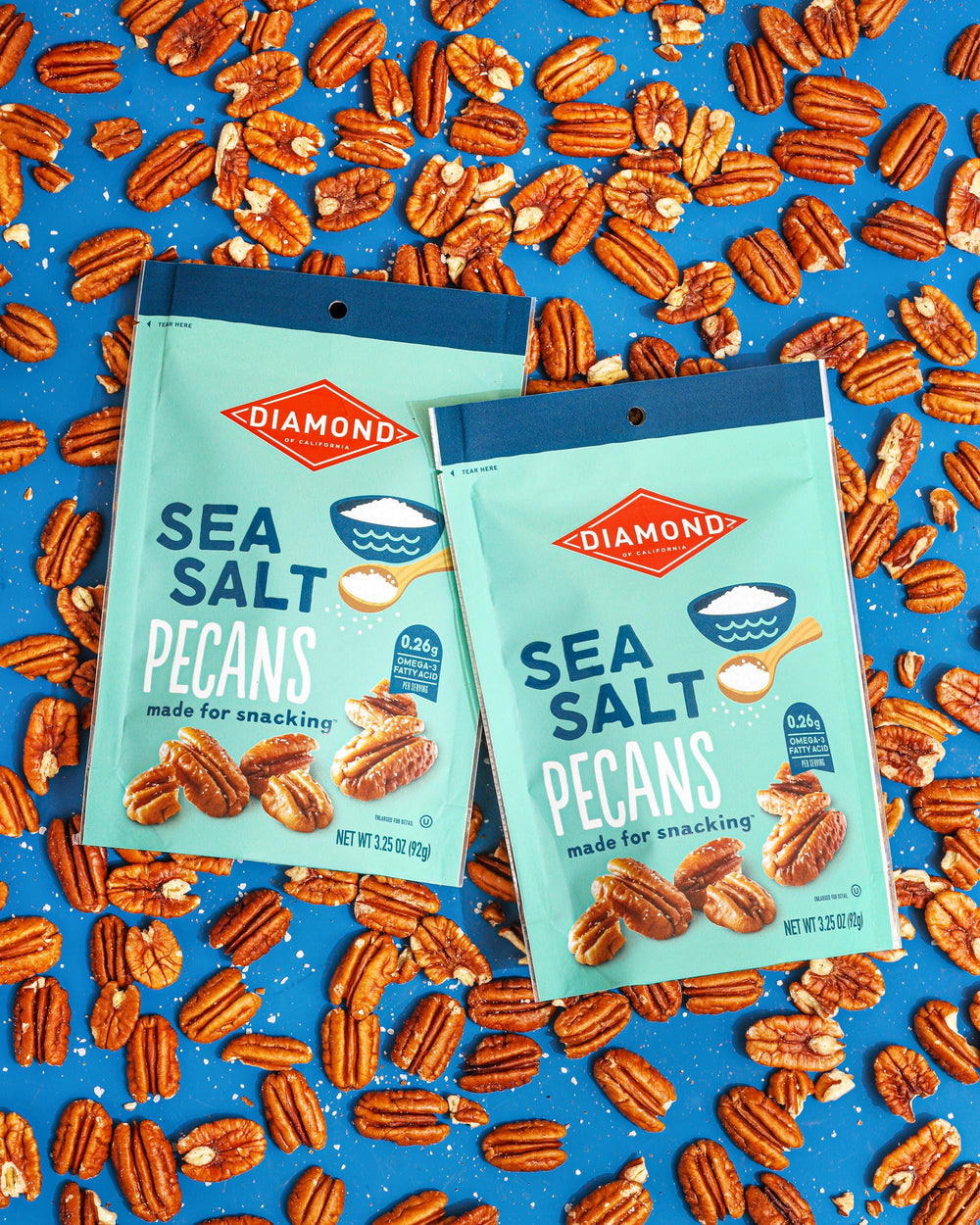 diamond of california sea salt pecans ideas for trail mix