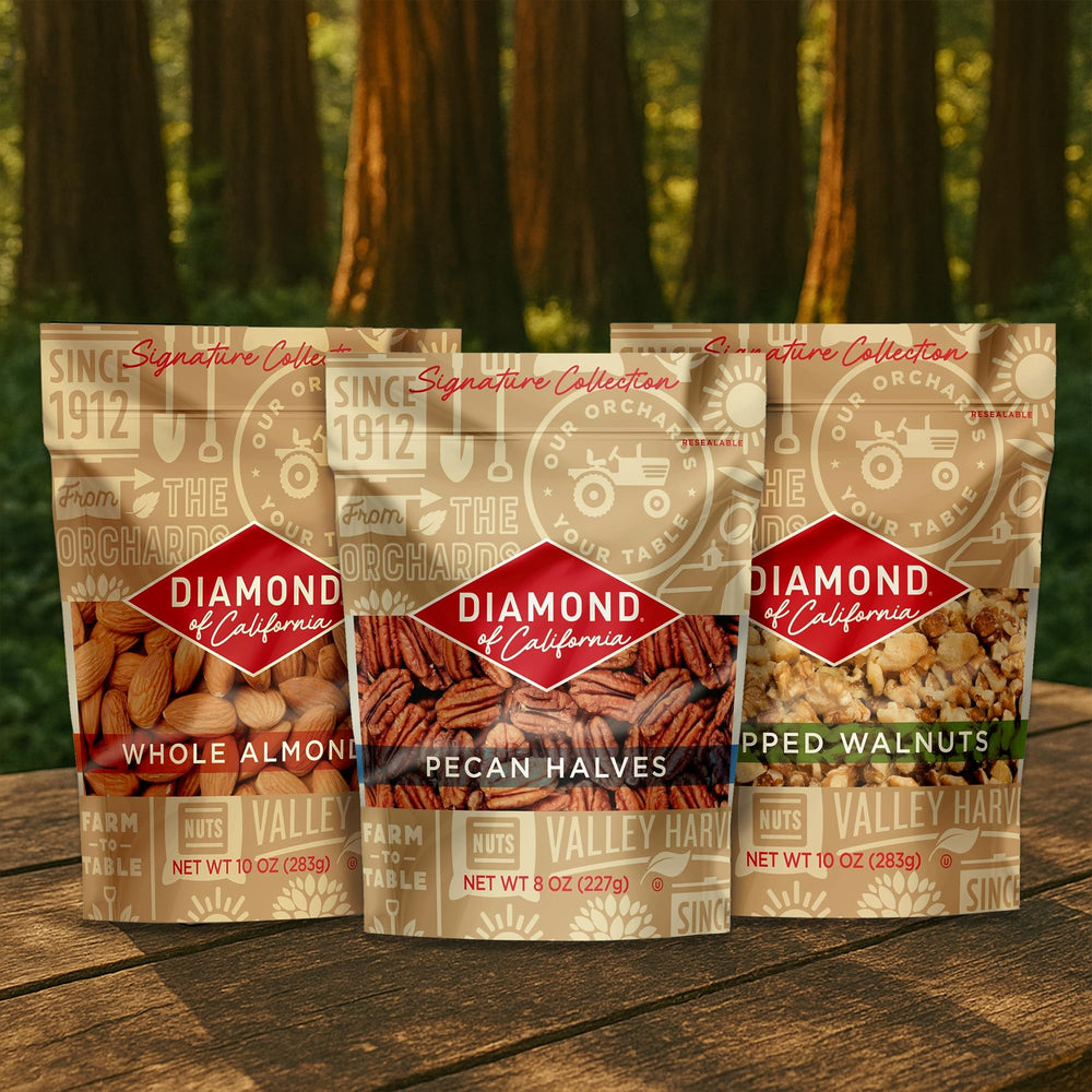 Diamond of California Signature walnuts as a quick, protein-rich snack