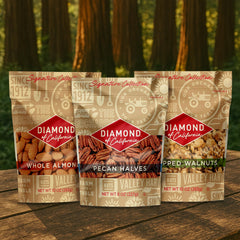 Diamond of California Signature walnuts as a quick, protein-rich snack