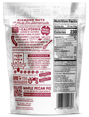 Diamond of California chopped pecans with measuring spoons showing portion control