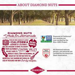 Diamond of California chopped walnuts sprinkled over yogurt and granola.