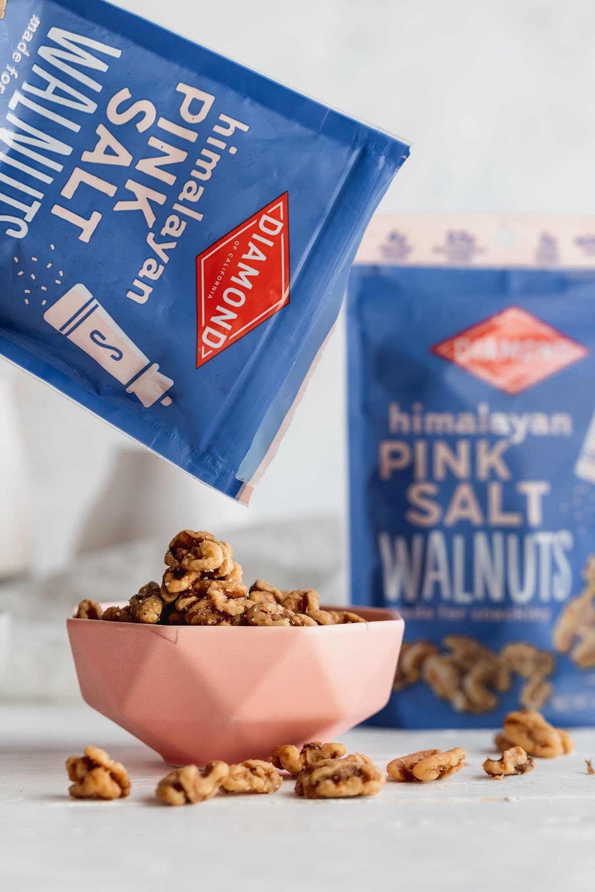 Crisp exterior and buttery interior of Diamond of California walnuts