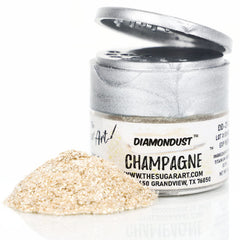 DiamonDust cake decoration sparkle enhances desserts with purple sheen