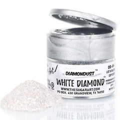 DiamonDust white edible glitter on cocktails adds a sparkling purple accent.