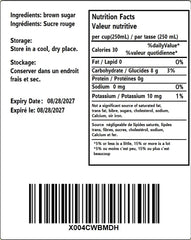 DIAN MAI HAO 250g jar packaging highlighting natural sugarcane origin for tea and desserts