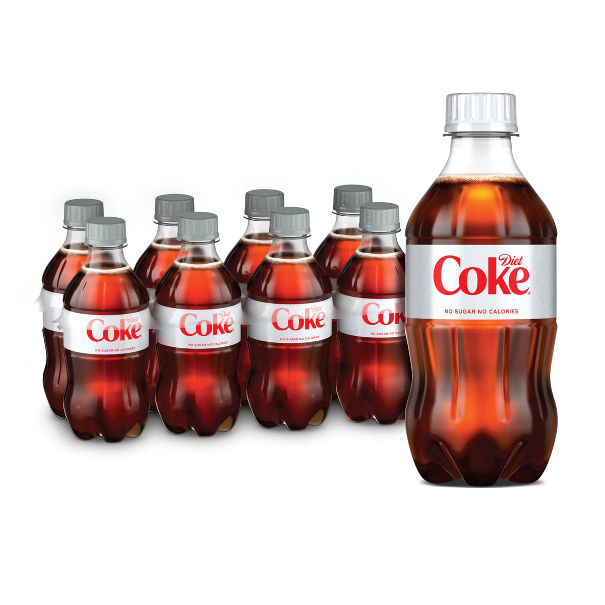 Diet Coke 8-pack bottles ready for everyday refreshment.