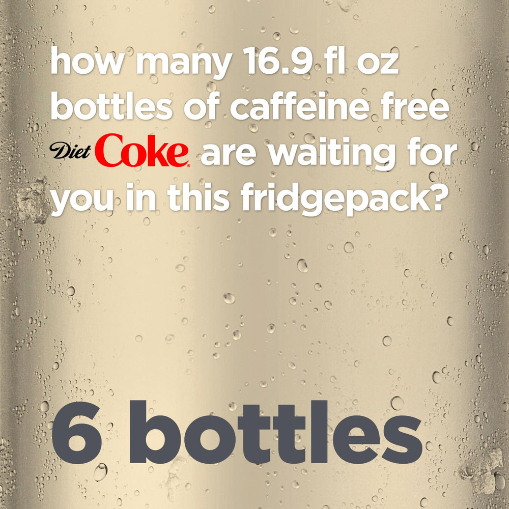 Diet Coke caffeine-free cooler display, easy to grab on busy days.