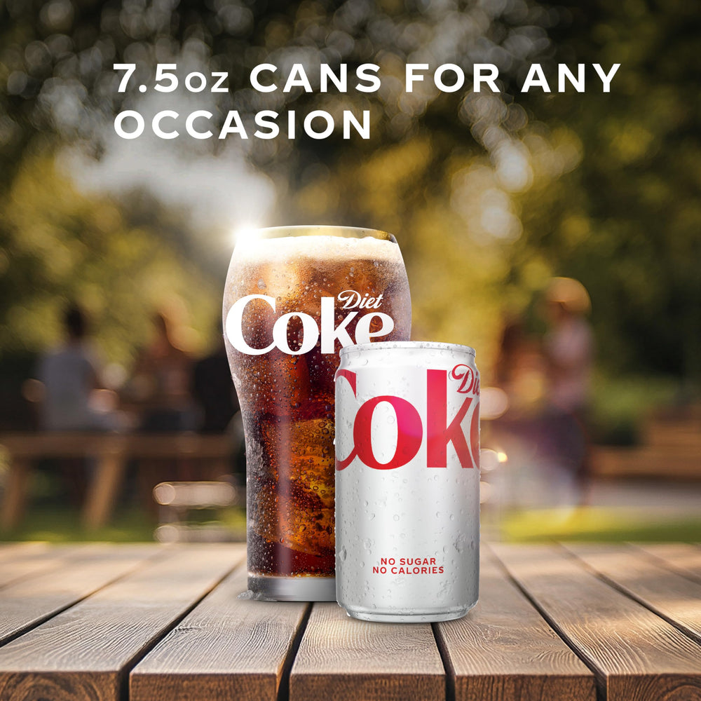 Display of Diet Coke flavor varieties for tasting sessions.
