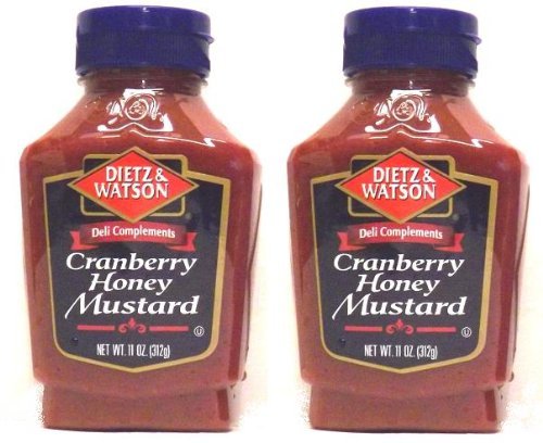 Dietz & Watson Cranberry Honey Mustard bottle with pack, perfect for sandwiches