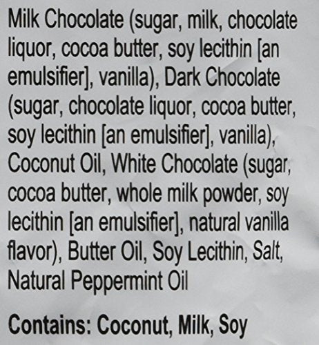 Dilettante Peppermint Truffle Cremes milk chocolate coating delivers silky texture.