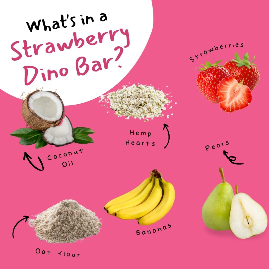 Dino Bars snack on the go: quick, convenient treat.