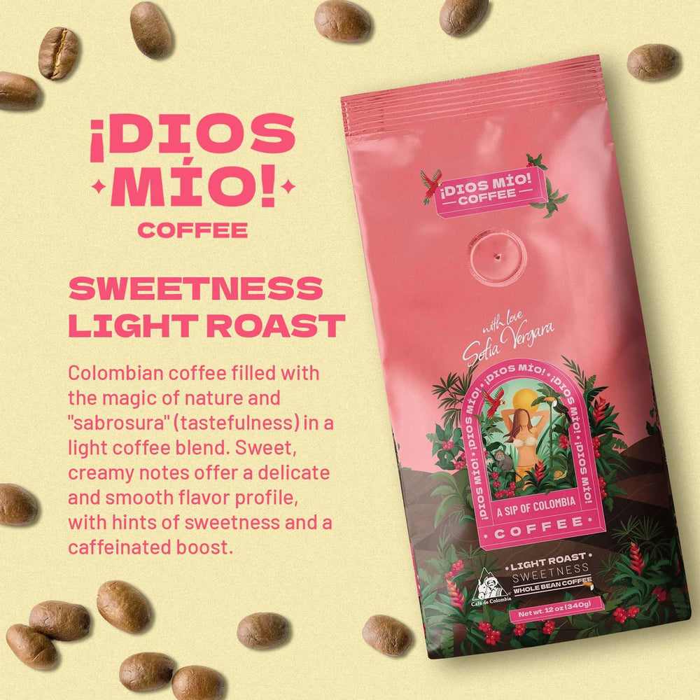 Dios Mio light roast cup showcasing delicate sweetness and creamy mouthfeel.