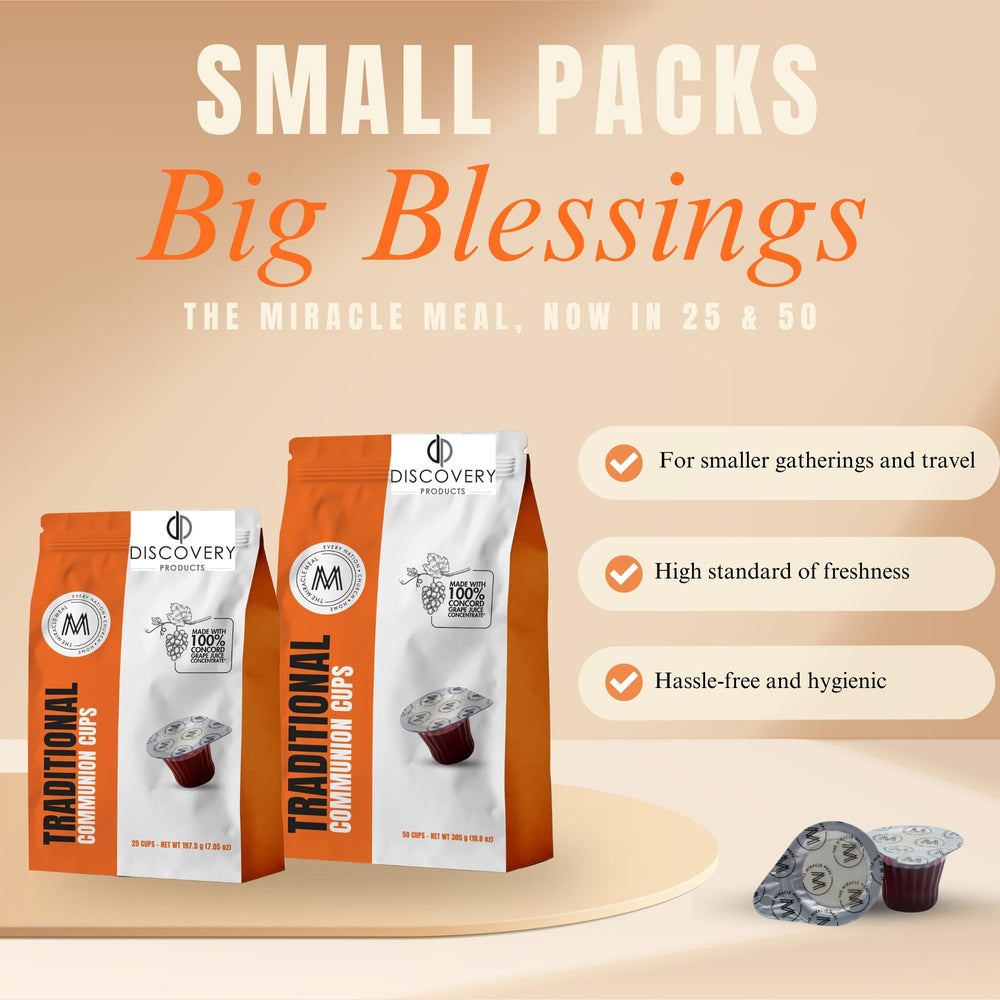 Discovery Products travel pack easy-open tabs streamline individual or group ceremonies.