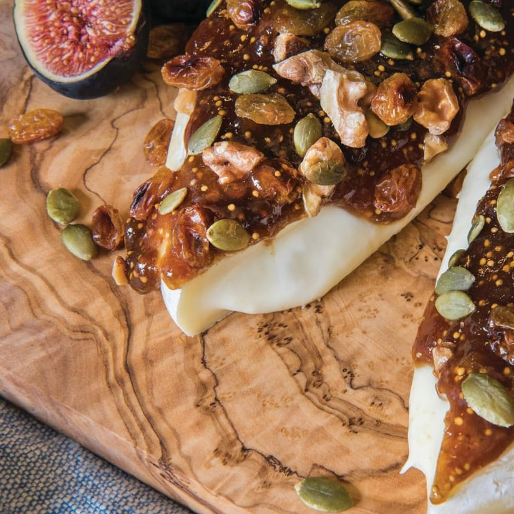 Divina fig spread jam on toast adds fruity sweetness