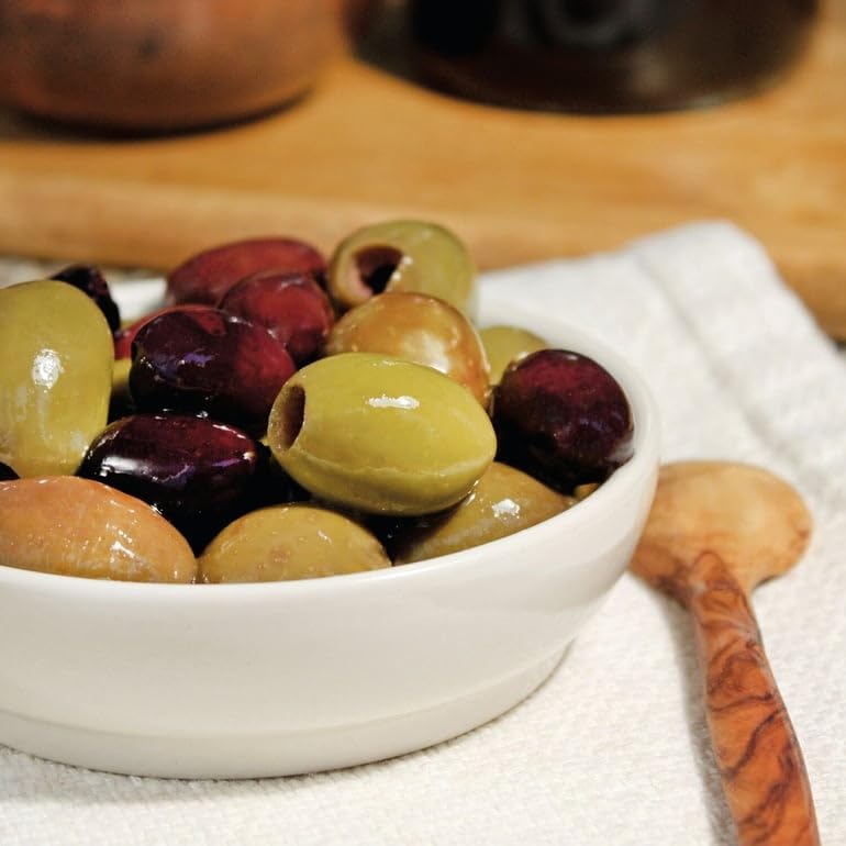 Divina olive mix on serving board perfect accompaniment to cheese