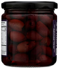 Divina smoked Kalamata olives close-up highlight glossy skin and aroma.