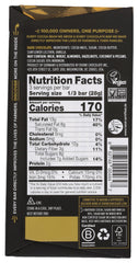 DIVINE CHOCOLATE 70% dark chocolate bar slice shows glossy surface and depth.