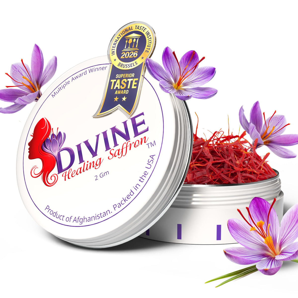 Divine Healing Saffron threads close-up showcasing premium aroma and vibrant color for dishes.