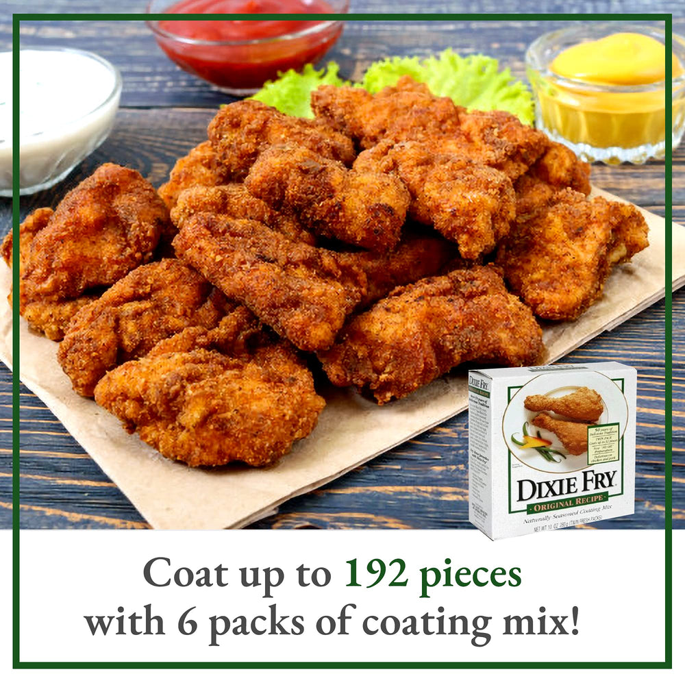 Dixie Fry crust on pork chops for flavorful, even browning