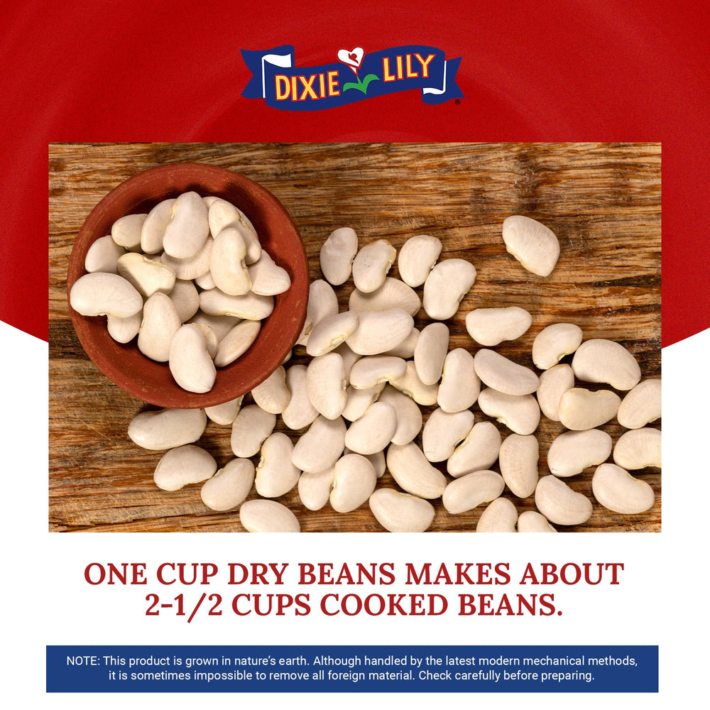 Dixie Lily Large Lima Beans pantry storage, ready for weeknight meals