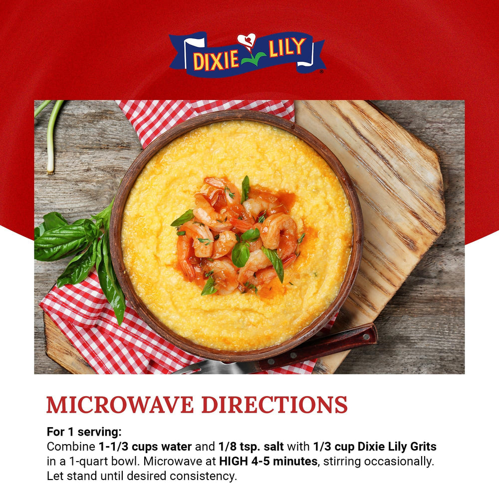 Dixie Lily grits prepared quickly for a balanced meal