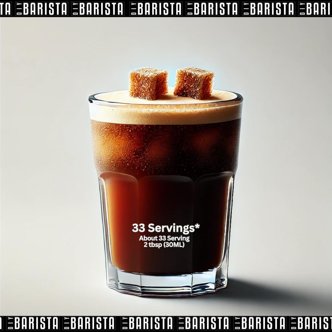 DIY Barista Brown Sugar Syrup latte splash highlights cozy, flavorful drinks at home.