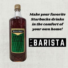DIY Barista Brown Sugar Syrup pour shows smooth, versatile sweetness for coffee and desserts.