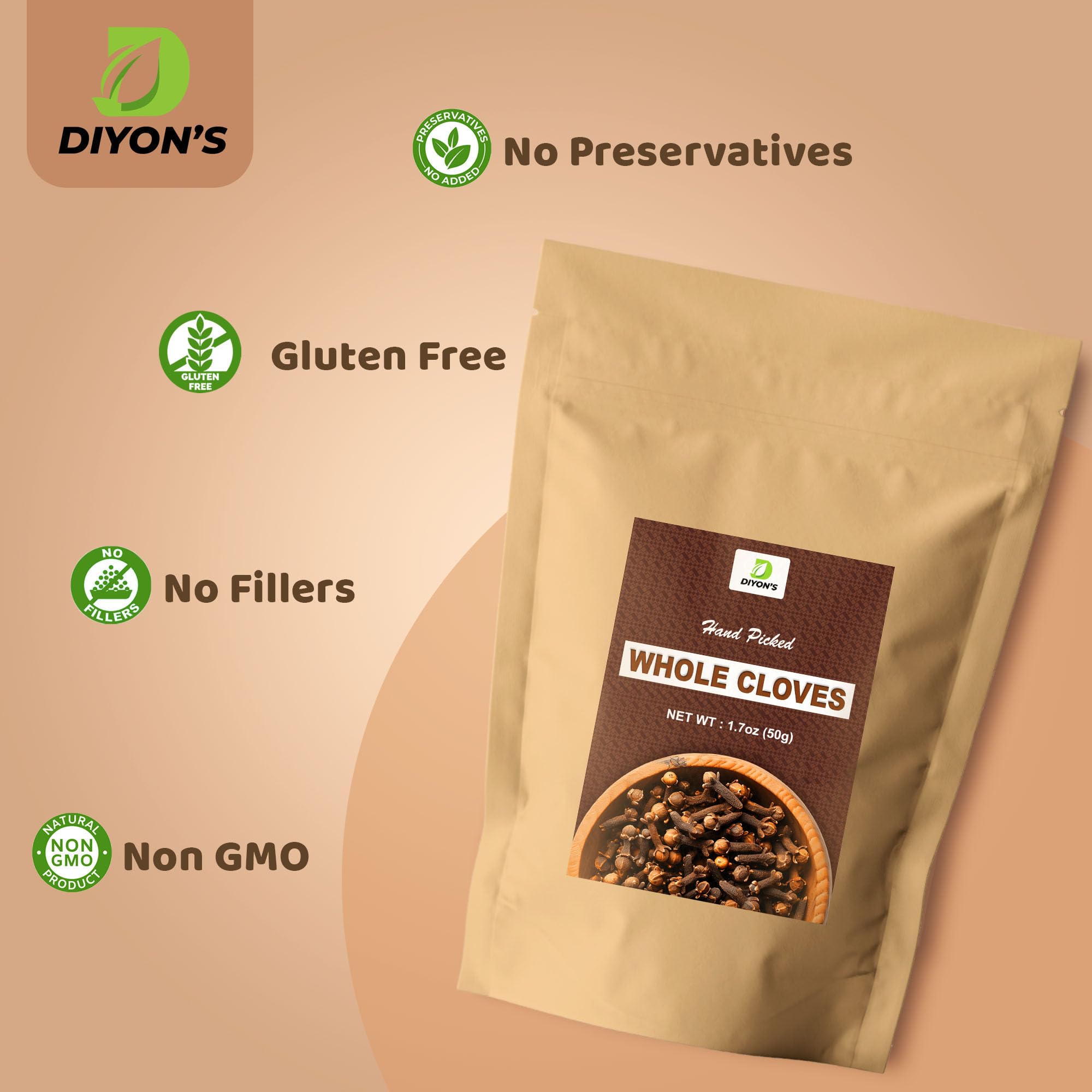 Diyon cloves for tea infusion with soothing aroma