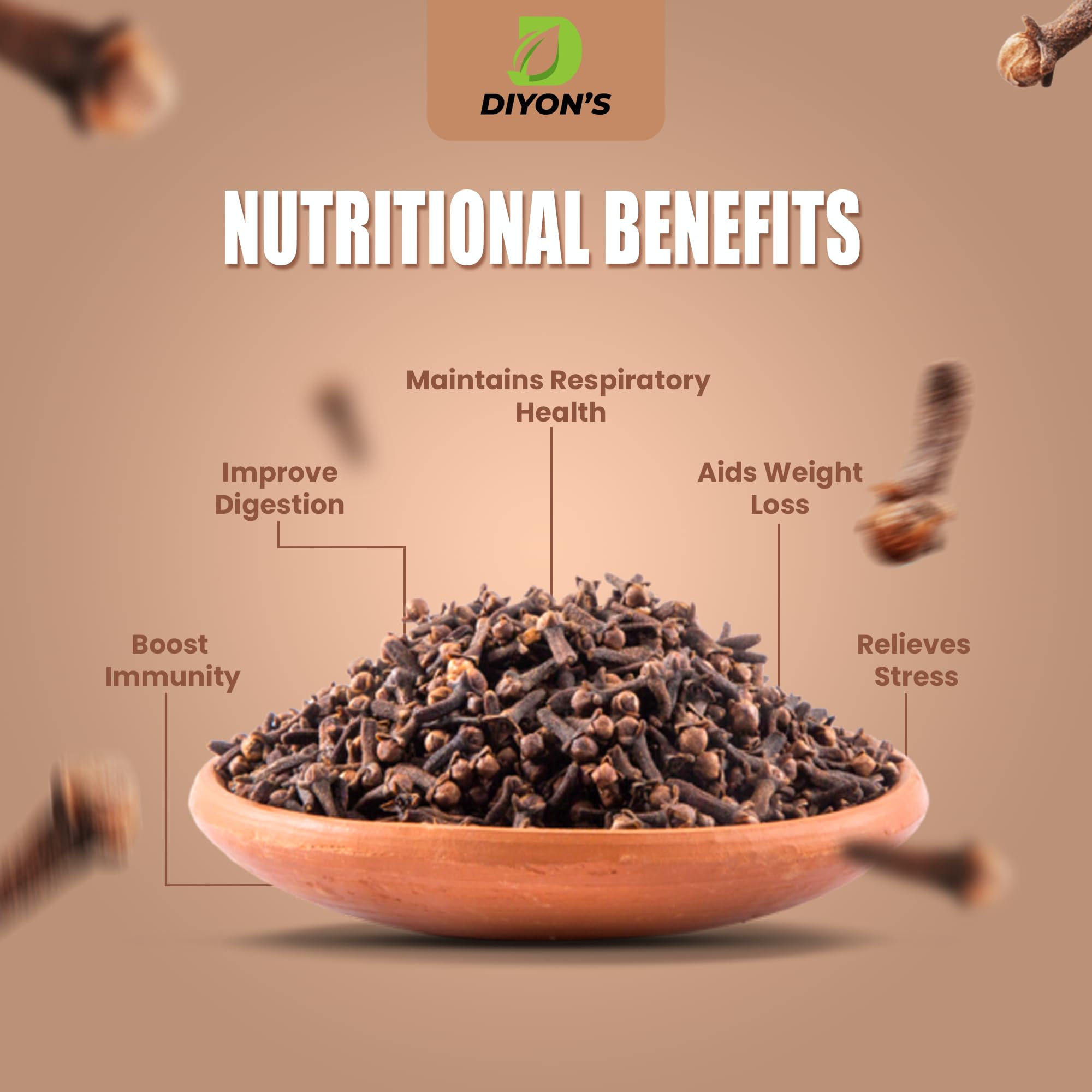 Diyon whole cloves for baking adding depth to treats