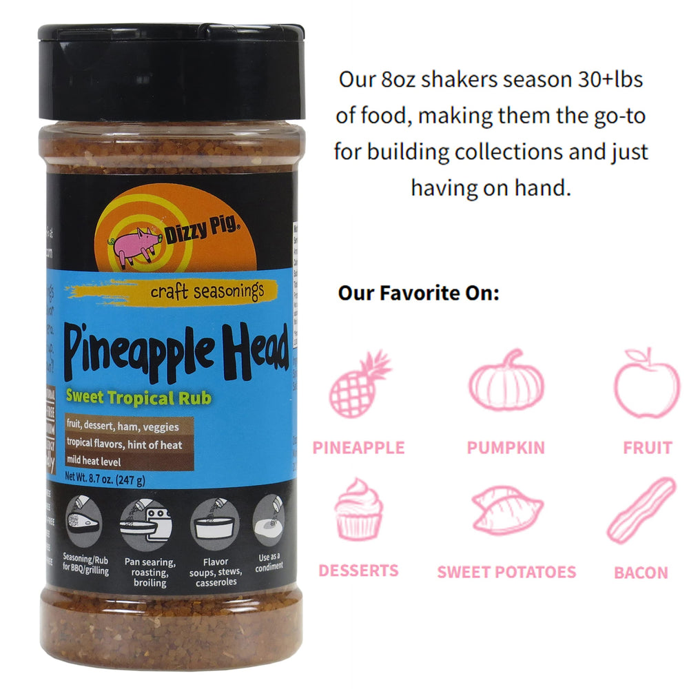 Dizzy Pig Pineapple Head on fruit salad reveals vibrant flavor boost