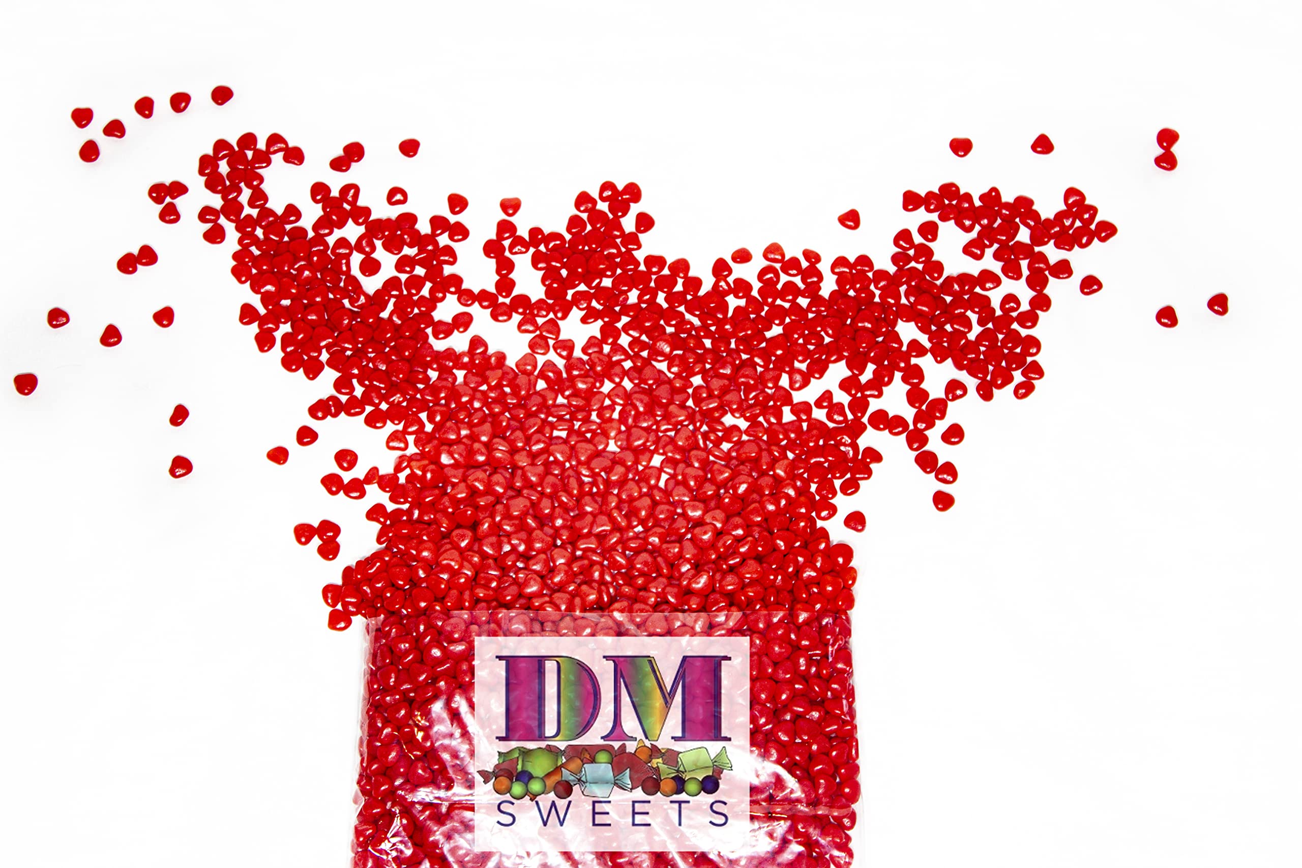 DM Sweets Cinnamon Hearts heart-shaped candy ready for snacking and gifting.