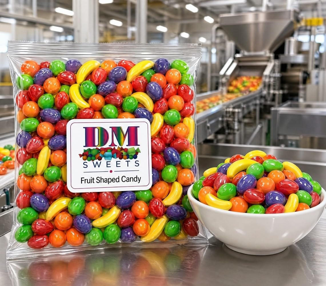 DM Sweets grape candy close-up with rich color for tastier snacking