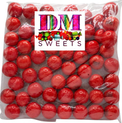 DM Sweets hot-spicy cinnamon gumballs, whole-bag view for sharing or vending