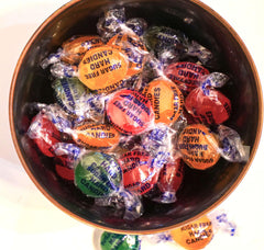 DM Sweets individually wrapped bulk candy ready for sharing and gifting.