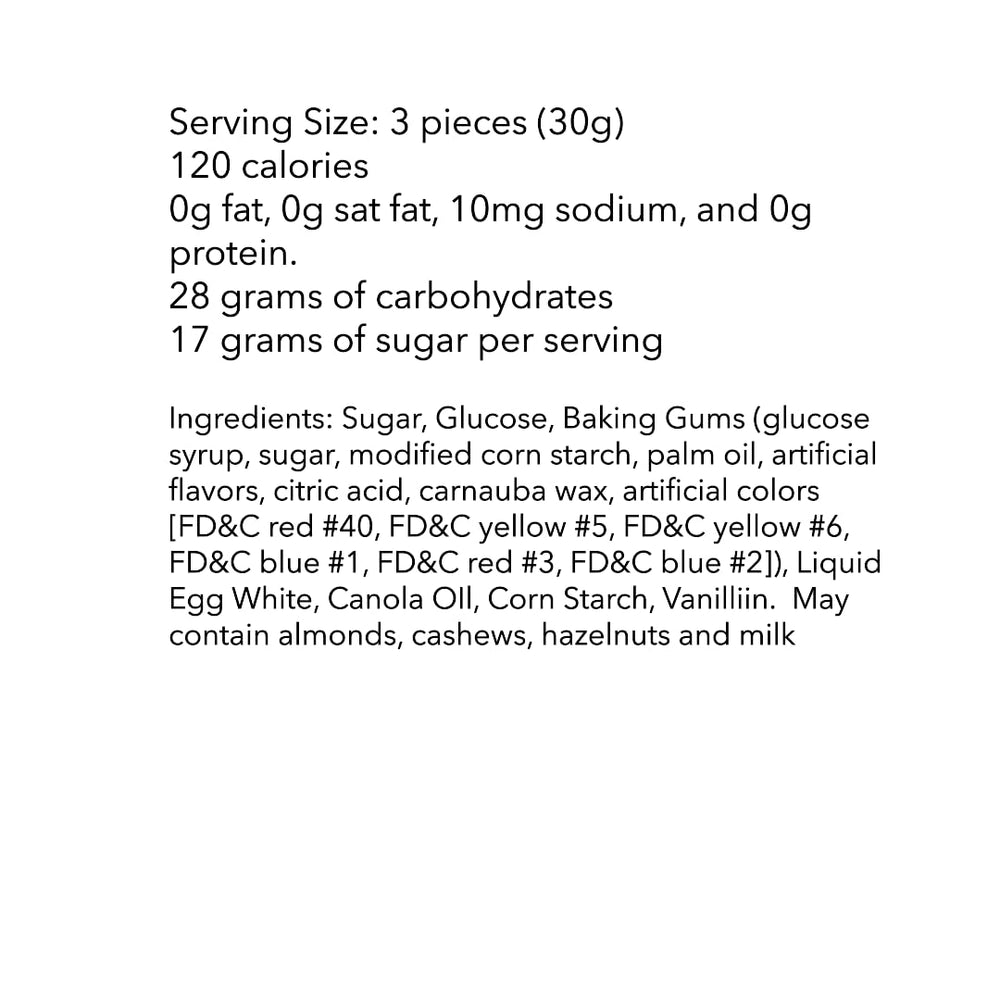 DM Sweets Jube Nougat dish display for candy bowls